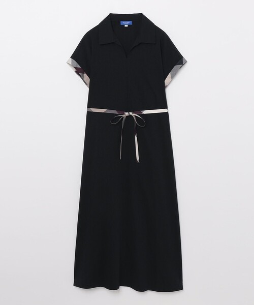 BLUE LABEL CRESTBRIDGE シルケットポンチ切り替えワンピース BLUE LABEL CRESTBRIDGE（ブルーレーベルクレストブリッジ）の