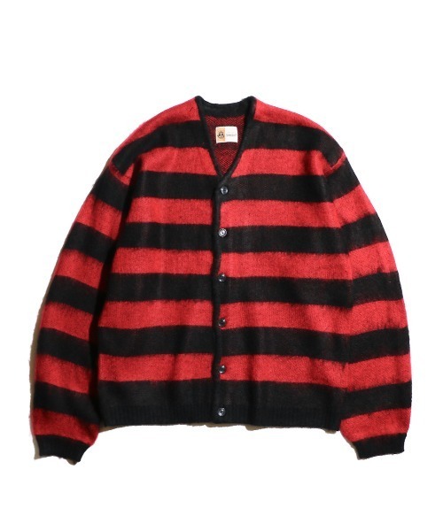 「TOWNCRAFT」 ニットカーディガン X-SMALL パープル メンズ_画像8