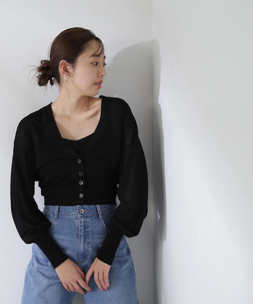 「NATURAL BEAUTY BASIC」 ニットアンサンブル FREE グレー レディース NATURAL BEAUTY BASIC 「NATURAL BASIC」 ニットアンサンブル