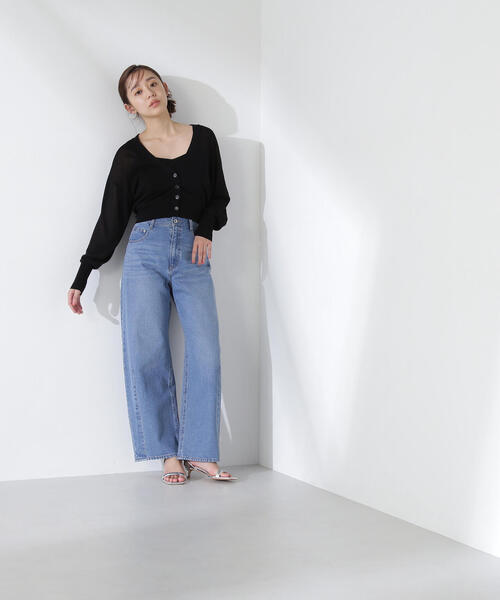 「NATURAL BEAUTY BASIC」 ニットアンサンブル FREE グレー レディース NATURAL BEAUTY BASIC 「NATURAL BASIC」 ニットアンサンブル