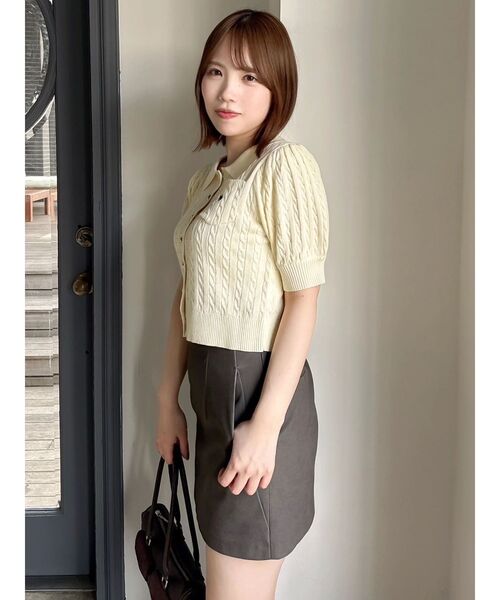 ニット セーター 「POLOBCSコラボ」ポロカーデニットトップス レディース POLO BCS ニット セーター 「POLOBCSコラボ」ポロカーデニット