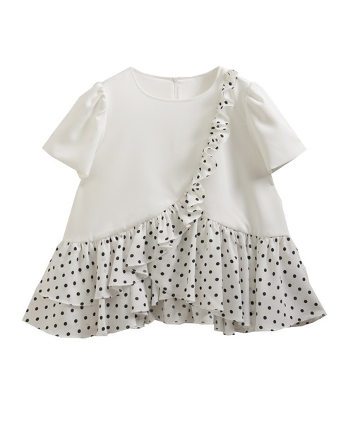 ETRE フリルトップス SANTEスタンドカラーフリルトップス(F WHITE): トップス │ ETRE