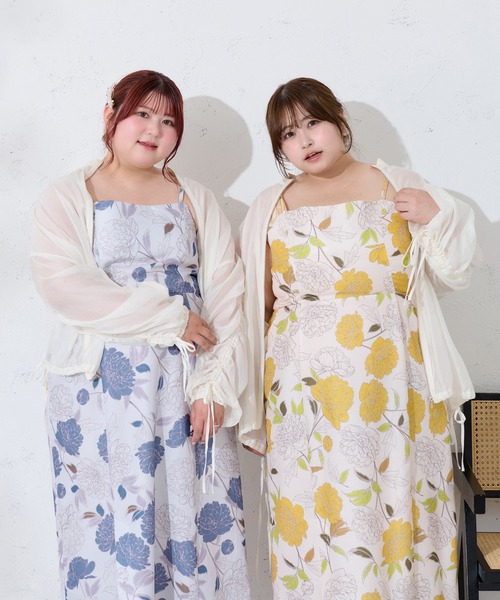 （新品無使用）FLORAL YUKATA SET/花柄浴衣セット　大きいサイズ Louiosy 浴衣 「大きいサイズ」花柄浴衣セット レディース
