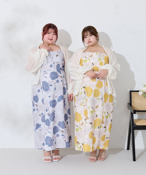 Louiosy 浴衣 「大きいサイズ」アソート花柄セパレート浴衣