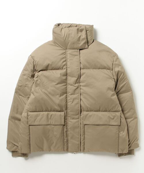 河田フェザー　ショートダウンジャケット NANO universe モカ3 河田フェザー ショートダウンジャケット NANO universe モカ3 河田