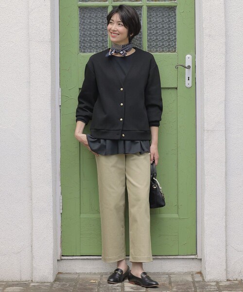 カーディガン ジャージー Vネック レディース : ZOZOTOWN Yahoo!店