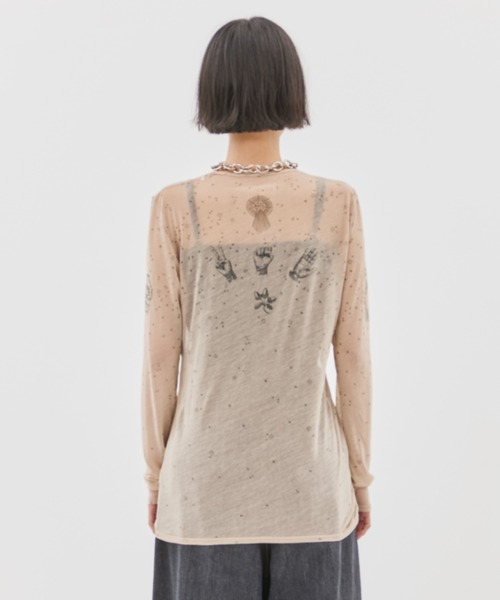 新品タグ付 定価29,700円 ビューティフルピープル シアーTシャツ ビューティフルピープル『E.T.』『バック・トゥ・ザ・フューチャー