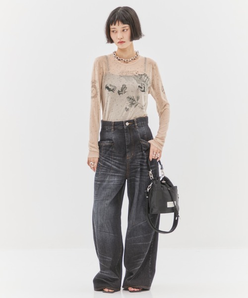 新品タグ付 定価29,700円 ビューティフルピープル シアーTシャツ sheer jersey outline logo T – beautiful people online store