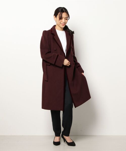 「EATME」 チェスターコート MEDIUM ブラック レディース_画像2