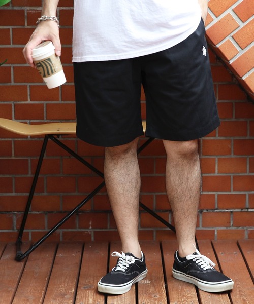 U.S. POLO ASSN. チノパン ASSN.ロゴ刺繍ツイルショートパンツツ