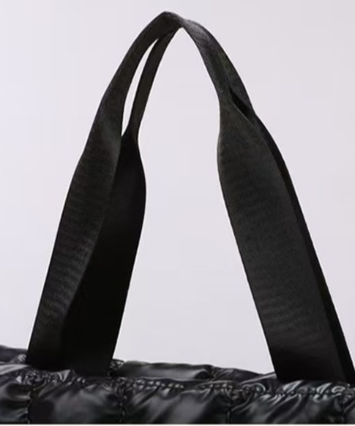 ボストンバッグ パフィー キルティング トラベルエナメルショルダー