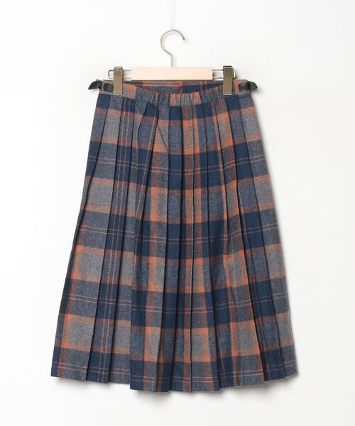 「O'NEIL of DUBLIN」 チェック柄スカート 36 ブルー レディース_画像2