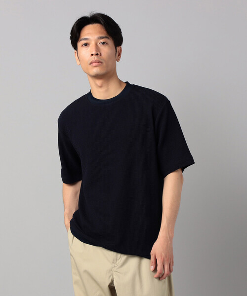 COMME CA MEN（コムサメン） tシャツ ジャカード Tシャツ メンズ 
