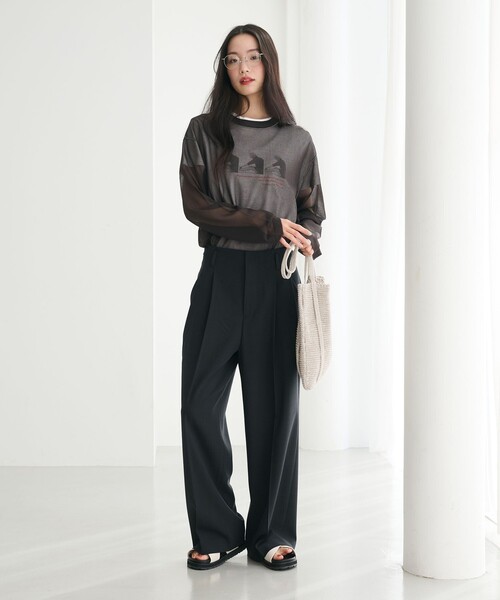 BEAUTY＆YOUTH UNITED ARROWS パンツ ポリエステルブレンド 2タック