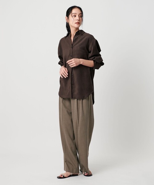 BEAUTY&YOUTH UNITED ARROWS パンツ ポリエステルブレンド 2タック BEAUTY&YOUTH UNITED ARROWS パンツ ポリエステルブレンド 2タック