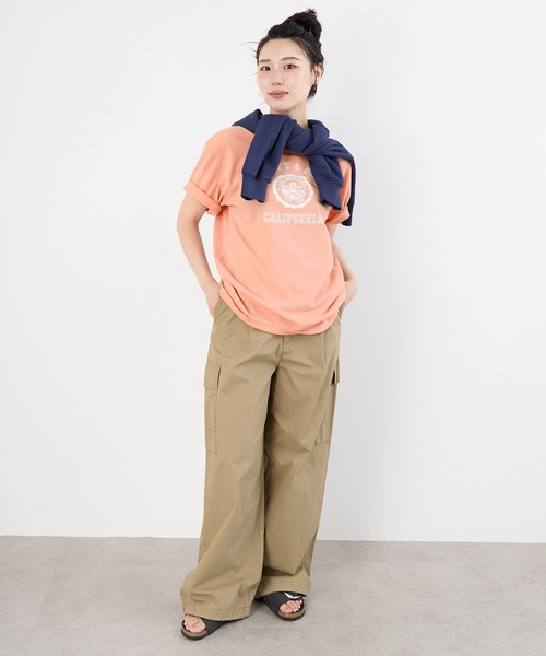 tシャツ 「SPORTY ＆ RICH」”CALIFORNIA”ロゴプリント ソフトT-shirt レディース