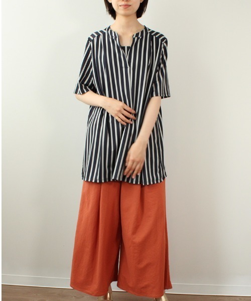 「MB mint breeze」 半袖カットソー M ネイビー レディース_画像3