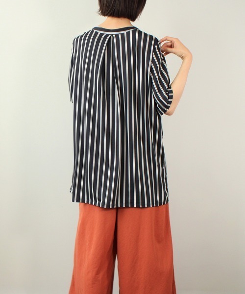 「MB mint breeze」 半袖カットソー M ネイビー レディース_画像7