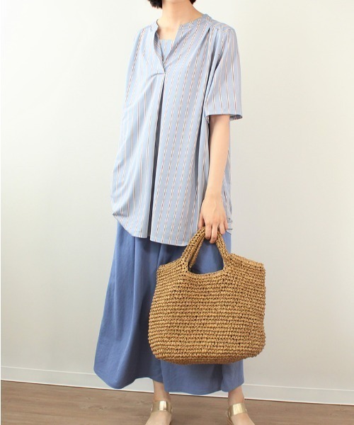 「MB mint breeze」 半袖カットソー M ネイビー レディース_画像9