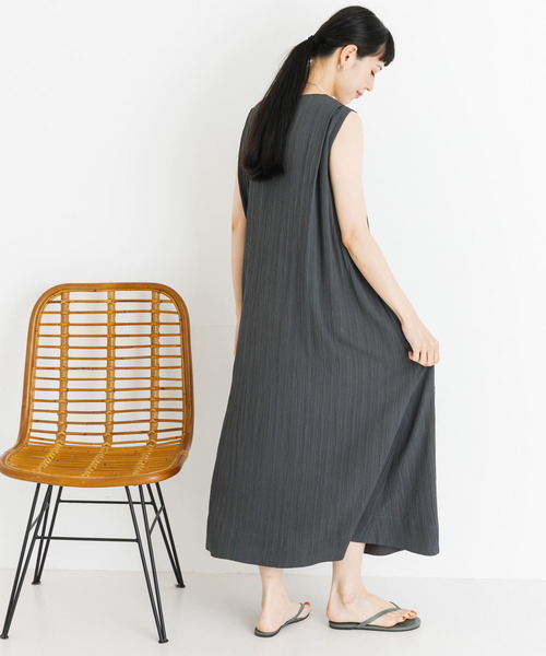 「UR Lab.」 ノースリーブワンピース FREE グリーン レディース_画像3