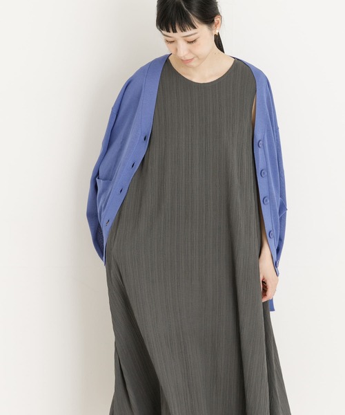 「UR Lab.」 ノースリーブワンピース FREE グリーン レディース_画像6