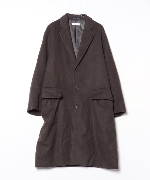 WYM LIDNM 「WYM LIDNM」 チェスターコート M グレー メンズ