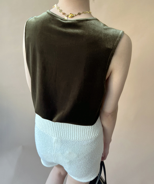 「EDIT. FOR LULU」 「SIMONE WILD」ノースリーブトップス MEDIUM グリーン レディース_画像5