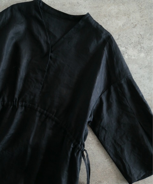 「NOMBRE IMPAIR」 7分袖ワンピース FREE ブラック レディース_画像2