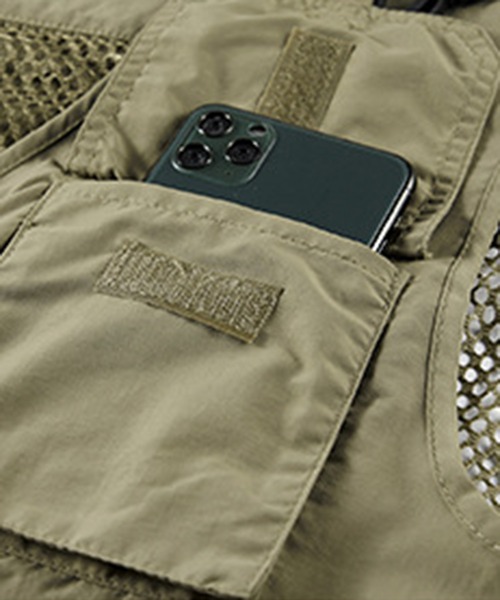 CALIFORNIA OUTFITTERS ベスト ジレ 9D7 マルチポケット