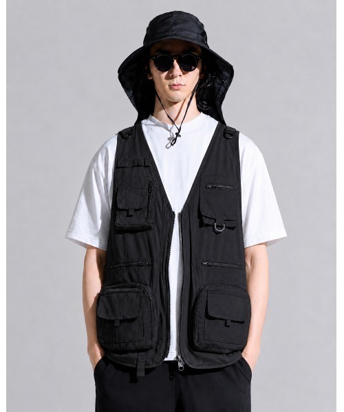 CALIFORNIA OUTFITTERS ベスト ジレ 9D7 マルチポケット