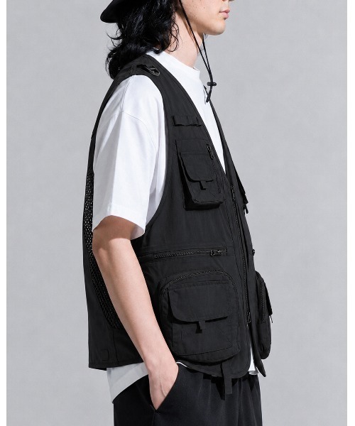 CALIFORNIA OUTFITTERS ベスト ジレ 9D7 マルチポケット