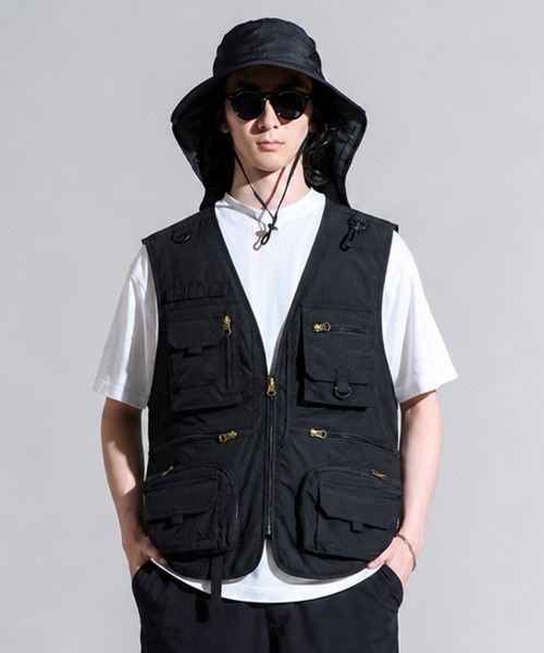 CALIFORNIA OUTFITTERS ベスト ジレ 9D7 マルチポケット
