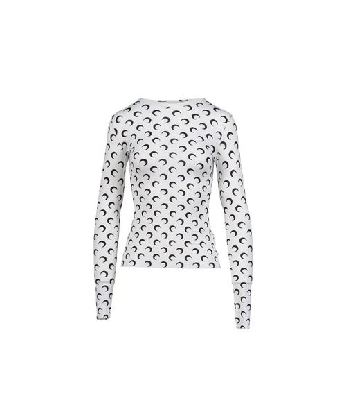 MARINE SERRE（マリーンセル） tシャツ MOON PRINTED JERSEY LS
