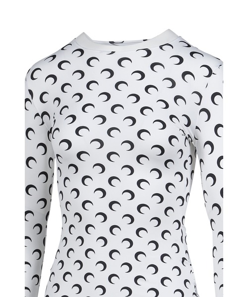 MARINE SERRE（マリーンセル） tシャツ MOON PRINTED JERSEY LS