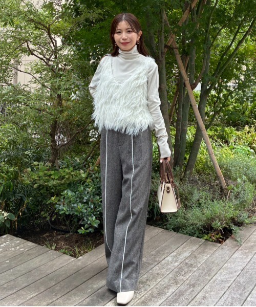 Sirin ベスト ジレ 「ZOZO限定」フェザーニットタンク レディース