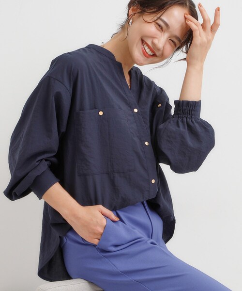DRESKIP（ドレスキップ） ブラウス シャツ 「洗濯機可」羽織りにもなる