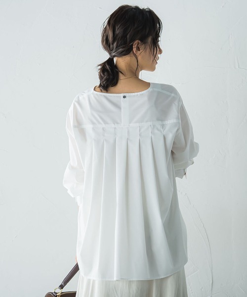 LAUTREAMONT（ロートレアモン） ブラウス シャツ キーネックエアリー