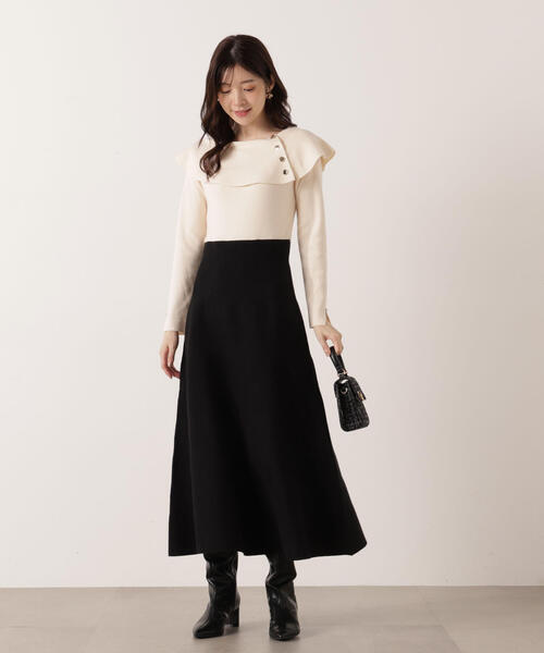 PROPORTION BODY DRESSING ワンピース ケープニットワンピース
