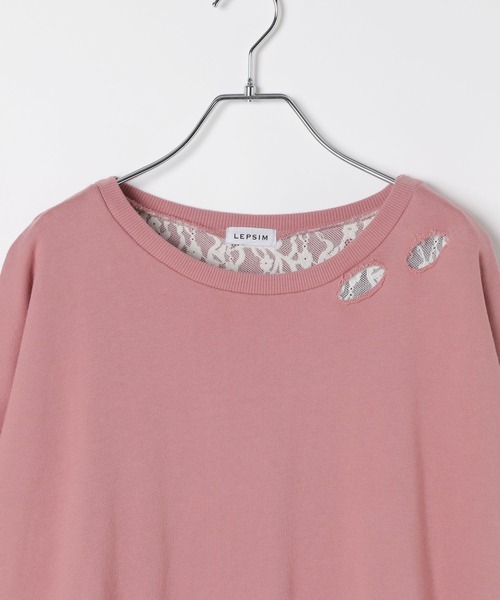 LEPSIM（レプシィム） チュニック カットアウトレースチュニック