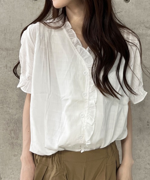 「GLAMOROUS JANE」 半袖ブラウス FREE ホワイト レディース_画像9