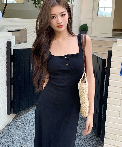 「meJane」 ノースリーブワンピース M ブラック レディース_画像7