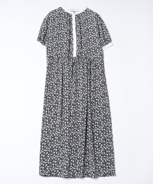 「SHIPS any」 半袖ワンピース ONE SIZE ブラック レディース_画像2