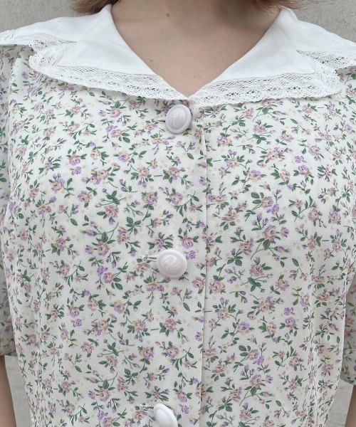 「F i.n.t」 半袖ワンピース FREE アイボリー レディース_画像6