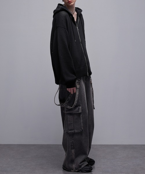 「Loose/ルース」 ジップアップパーカー L ブラック メンズ_画像3