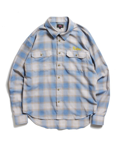 ROTAR（ローター） シャツ Ombre Check Work Shirt メンズ レディース 