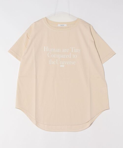 「DouDou」 半袖Tシャツ FREE ベージュ レディース_画像2