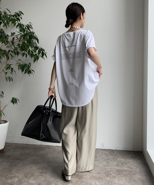 「DouDou」 半袖Tシャツ FREE ベージュ レディース_画像7