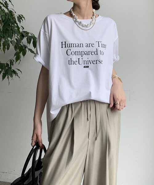 「DouDou」 半袖Tシャツ FREE ベージュ レディース_画像8