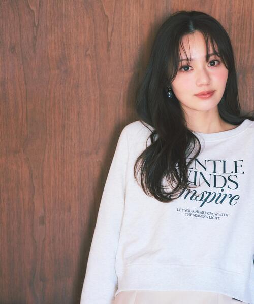 tシャツ 「ウォッシャブル」「ａ」ラグランロゴトップス / 1216169203 レディースの画像