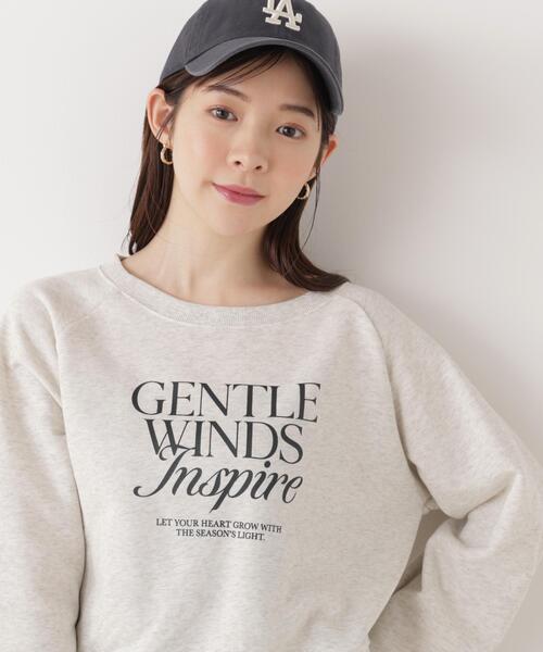 tシャツ 「ウォッシャブル」「ａ」ラグランロゴトップス / 1216169203 レディースの画像
